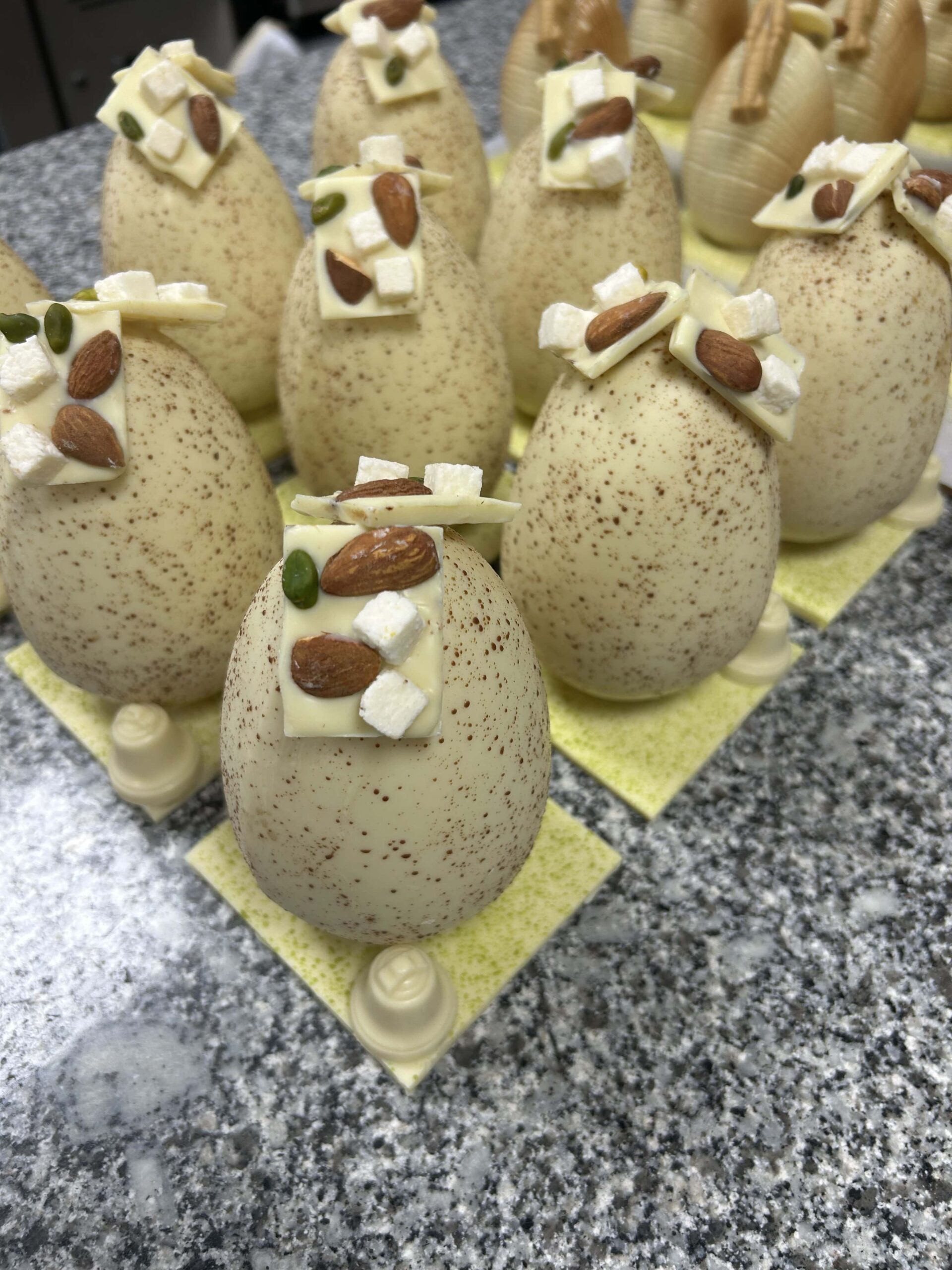 Oeufs chocolat blanc